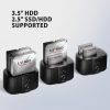 Trạm docking ổ cứng Axagon ADSA-SC USB 3.2 Gen 1 (3.1 Gen 1) Type-C màu đen
