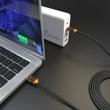 ae90e7e02df6518279578811f3ca53e6db7825cf.jpg Cáp USB j5create JUCX25L18 1,8 m USB C 480 Gbit/s màu đen, màu da cam