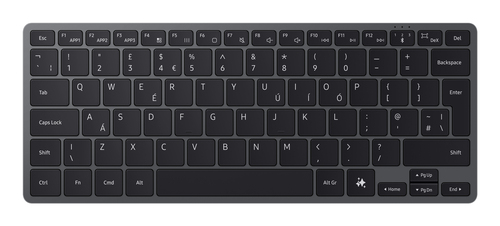 Bàn phím điện thoại di động Samsung EJ-B7800 QWERTZ Tiếng Đức Bluetooth màu xám