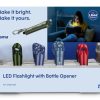 Hama FL4 màu đen, màu xanh lơ, màu xanh lá cây, màu xám, màu đỏ Đèn pin cầm tay LED