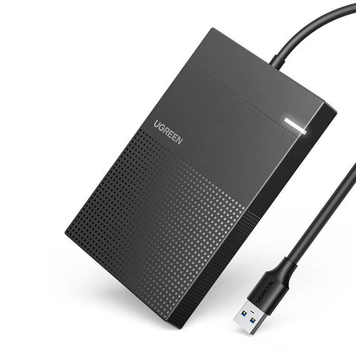 Hộp đựng ổ cứng Ugreen 6957303837199 Hộp đựng ổ cứng HDD/SSD màu đen 2.5"