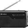 Sandberg Portable FM Radio for 2xAA Xách tay Analog màu đen