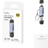Đầu đọc thẻ Cudy USB 2.0 Type-A/Type-C màu xám, Bạc