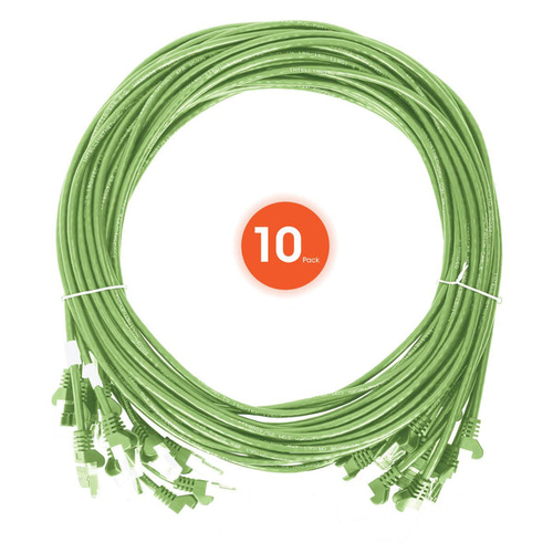 Dây cáp mạng Intellinet 744584 Xanh lá cây sáng 0,15 m Cat6 U/UTP (UTP) Tròn