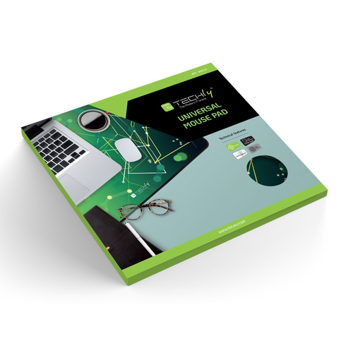Miếng lót chuột Techly ICA-MP GLASS1 Tấm lót chuột chơi game màu xanh lá cây