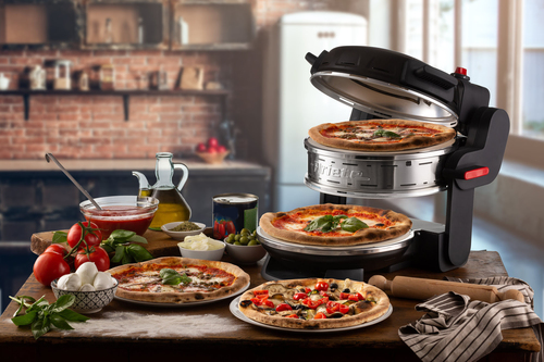 Máy làm pizza & lò nướng Ariete 0927/01 2 bánh pizza 2300 W màu đen