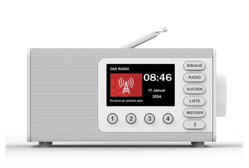 bbc95e4940fa47865de2cc32bf99995284934ca4.jpg Radio Hama DR1001BT cho cá nhân Kỹ thuật số màu trắng