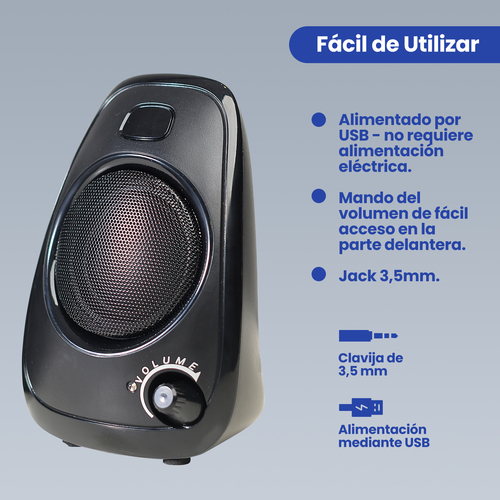 Loa Ewent EW3527 màu đen Có dây 6 W