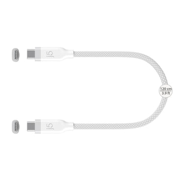 bc4bae627a6fed62cb71297381f23143c95cf051.jpg Cáp USB j5create JUCX19L12W 1,2 m USB C 10 Gbit/s màu trắng