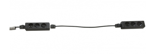 Ổ cắm kéo dài Kenson KAS159104000110 4 ổ cắm AC Trong nhà màu đen
