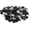 Bộ sắp xếp cáp InLine 59971G Dạng đa năng Móc dây cáp màu đen 100 chiếc