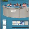 Hồ bơi nổi Bestway 56384 / 26 Hồ bơi gắn khung Vòng tròn 17430 L màu xám