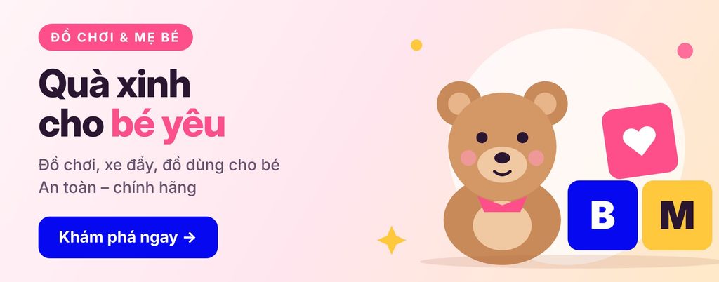 Banner Đồ chơi & Mẹ bé