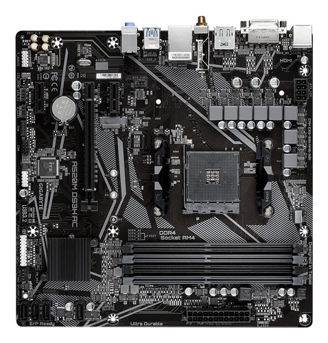 Bo mạch chủ GIGABYTE A520M DS3H AC (Rev. 1.4) AMD A520 Socket AM4 micro ATX
