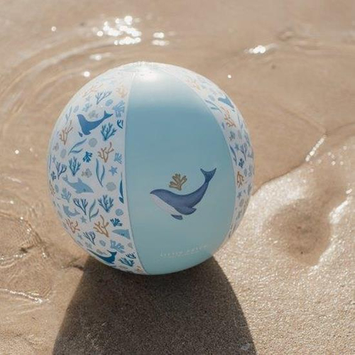 Bóng chơi trên biển Rubo Toys Ocean Dreams Blue Beach Ball 35 cm màu xanh lơ