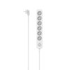 Ổ cắm kéo dài Hama 00116078 1,4 m 6 ổ cắm AC Trong nhà màu trắng
