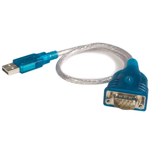 Cáp nối tiếp StarTech.com ICUSB232 màu xanh lơ 0,37 m USB Type-A DB-9
