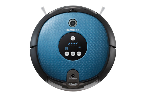 Robot hút bụi Samsung SR8F30 màu đen, màu xanh lơ