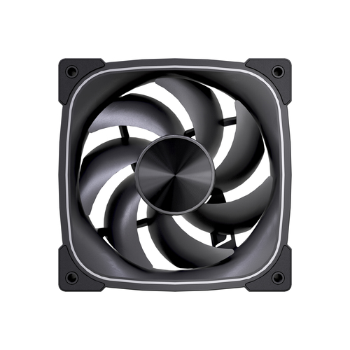 Tản nhiệt máy tính VIDA Stealth 120mm ARGB PWM Case Fan, Hydraulic Bearing, Outer Ring Lighting, 600-1500 RPM, Black Thùng máy tính Quạt 12 cm màu đen 1 chiếc
