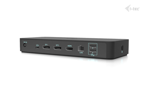Dock & bộ mở rộng cổng laptop i-tec C31INTGTRI4KDOCPDIT Có dây USB 3.2 Gen 1 (3.1 Gen 1) Type-C màu đen