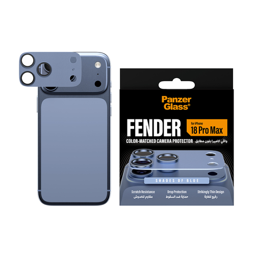 PanzerGlass ® Fender Camera Lens Protector Shades of Blue iPhone 18 Pro Max Miếng dán màn hình trong suốt 1 chiếc