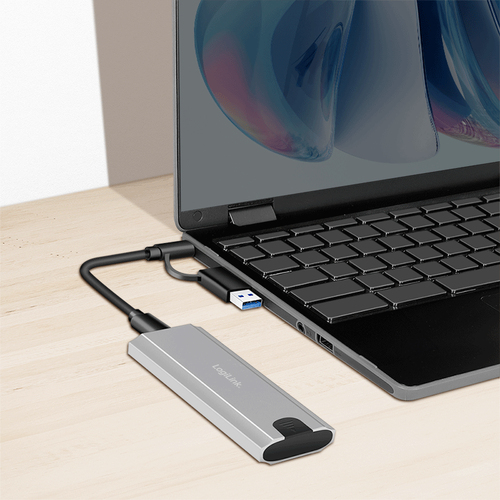 Hộp đựng ổ cứng LogiLink UA0439 Vỏ SSD màu xám M.2