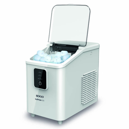 Dụng cụ làm đá viên Sogo MHE-SS-12045 Máy làm đá viên di động 12 kg/24h 120 W màu trắng