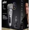 Máy cạo râu Braun Series 9 Pro+ 9667CC lưỡi lá Bộ tỉa Bạc