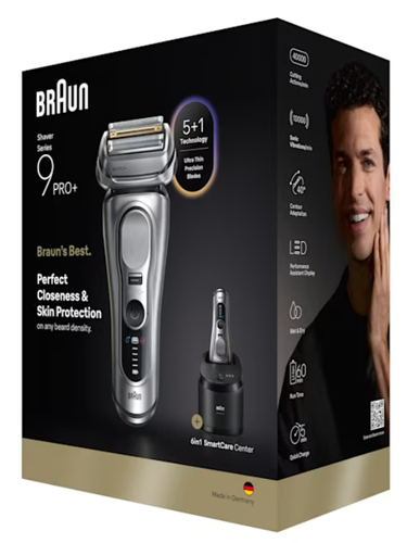 Máy cạo râu Braun Series 9 Pro+ 9667CC lưỡi lá Bộ tỉa Bạc