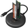 Trạm docking ổ cứng Sandberg 136-72 USB 3.2 Gen 2 (3.1 Gen 1) Type-C màu đen