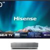 Tivi màn ảnh rộng Hisense 120L5ND Máy chiếu siêu gần 2700 ANSI lumens DLP UHD 4K (3840x2160) màu đen, Bạc Hỗ trợ 3D