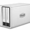 Máy chủ lưu trữ TerraMaster F2-223 NAS Máy tính để bàn Intel® Celeron® N4505 4 GB DDR4 0 TB màu xám