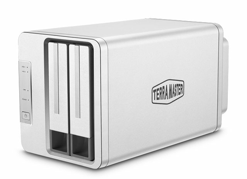 Máy chủ lưu trữ TerraMaster F2-223 NAS Máy tính để bàn Intel® Celeron® N4505 4 GB DDR4 0 TB màu xám