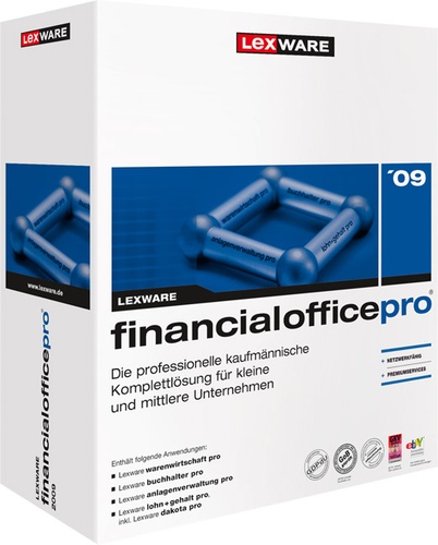 Phần mềm quản lý văn bản Lexware Financial office pro 2009 Bộ ứng dụng văn phòng 3 giấy phép Tiếng Đức