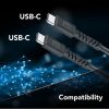 Cáp Cellularline USBDATAUBR5AC2C15K USB 1,5 m USB C 100 W màu đen