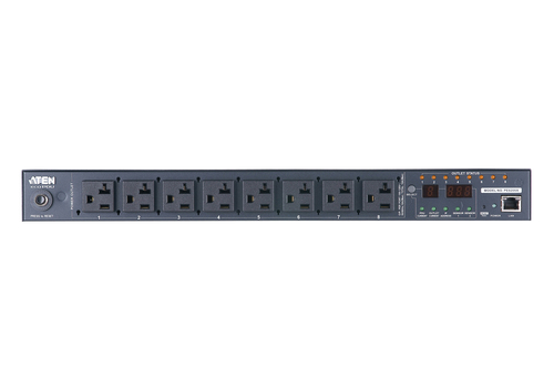 Đơn vị phân phối điện (PDU) ATEN PE8208AV-ATB-G 8 ổ cắm AC 1U màu đen