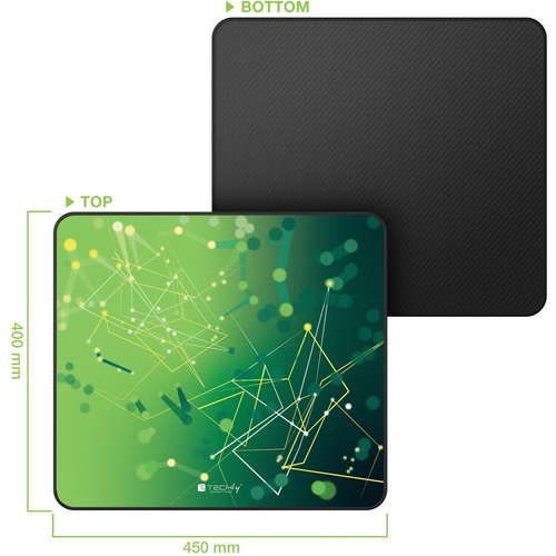 Miếng lót chuột Techly ICA-MP GLASS1 Tấm lót chuột chơi game màu xanh lá cây