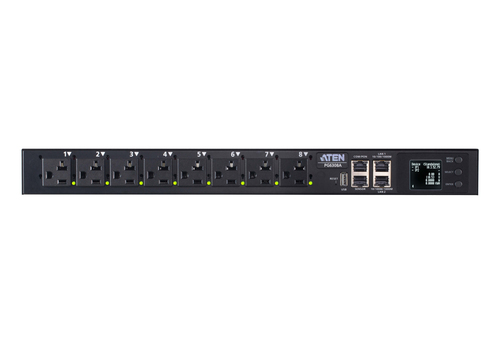 Đơn vị phân phối điện (PDU) ATEN PG6308G-AT 8 ổ cắm AC 1U màu đen