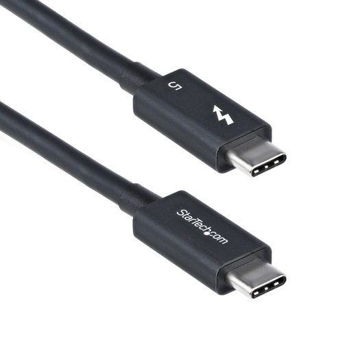 Dây cáp Thunderbolt StarTech.com TBLT5MM50CM240W 0,5 m 80 Gbit/s màu đen