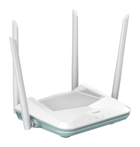 Bộ định tuyến không dây D-Link EAGLE PRO AI AX1500 Smart Router Gigabit Ethernet Băng tần kép (2.4 GHz / 5 GHz) màu trắng