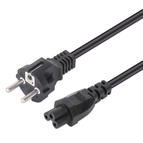 Dây cáp điện Manhattan 354172 màu đen 1 m CEE7/7 IEC C5