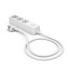 Ổ cắm kéo dài Hama 00116077 1,4 m 3 ổ cắm AC Trong nhà màu trắng
