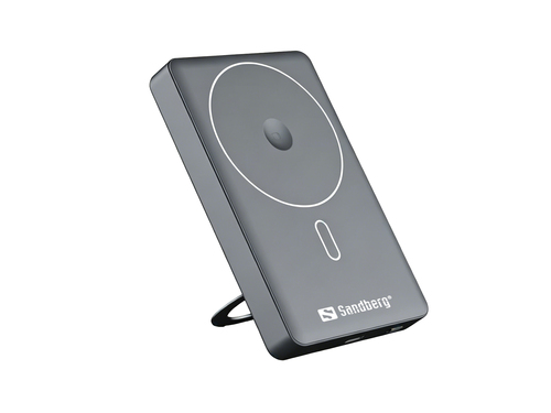 Sạc dự phòng Sandberg 421-56 Lithium Polymer (LiPo) 10000 mAh Sạc không dây màu xám