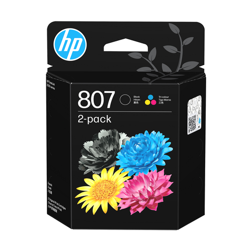 d12b507f853fc042facf0e5bda80581fa424509a.jpg Hộp mực in phun HP 807 2-Pack Tri-color Original Ink Cartridge