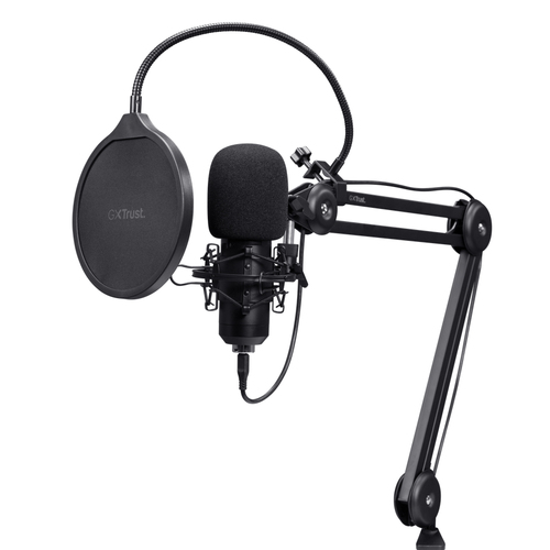 Micrô Trust GXT 270 Emita II+ màu đen Micro thu âm podcast
