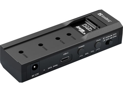 d19ec439949e2de21fe5e9dfcc746f1008bd37d5.jpg Trạm docking ổ cứng Sandberg 136-49 USB 3.2 Gen 2 (3.1 Gen 2) Type-C màu đen