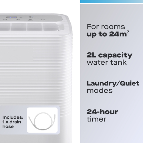 Máy hút ẩm Daewoo COL1611GE 2 L 42 dB 280 W màu trắng