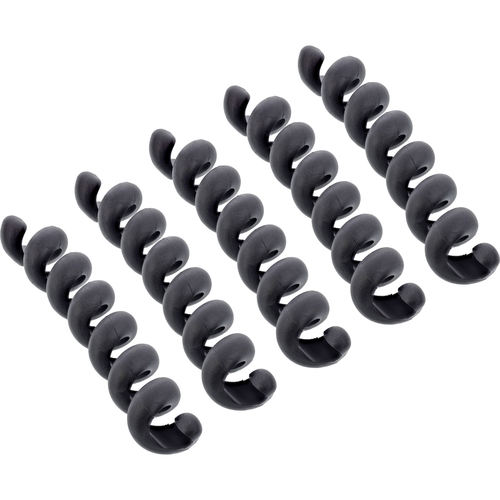 Bộ sắp xếp cáp InLine 59972D Dạng đa năng Ống bọc bảo vệ dây cáp màu đen 5 chiếc