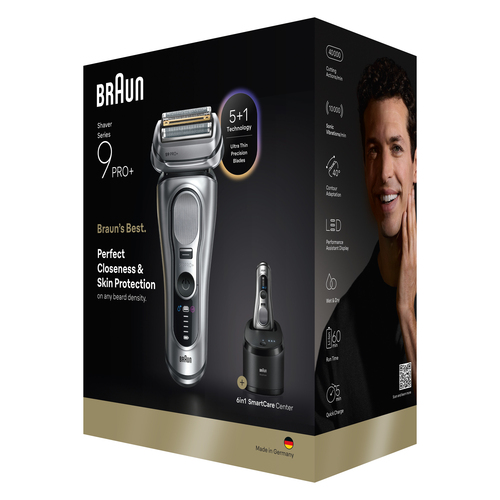 Máy cạo râu Braun Series 9 Pro+ 9667CC Máy cạo râu lưỡi lá Bộ tỉa Bạc