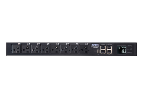 d2e38f88252b7eb95a85da5772994b212e689dbc.jpg Đơn vị phân phối điện (PDU) ATEN PG5308G-AT 8 ổ cắm AC 1U màu đen